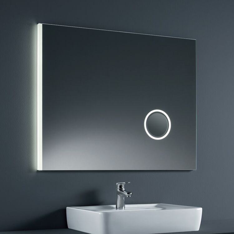 Rectangular Illuminated Mirror + Magnifier