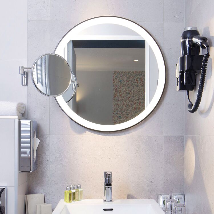 Round Front Lit Mirror