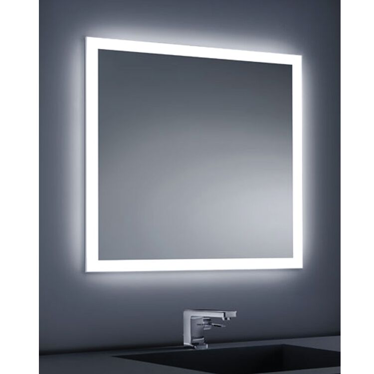 Square Front Lit Mirror